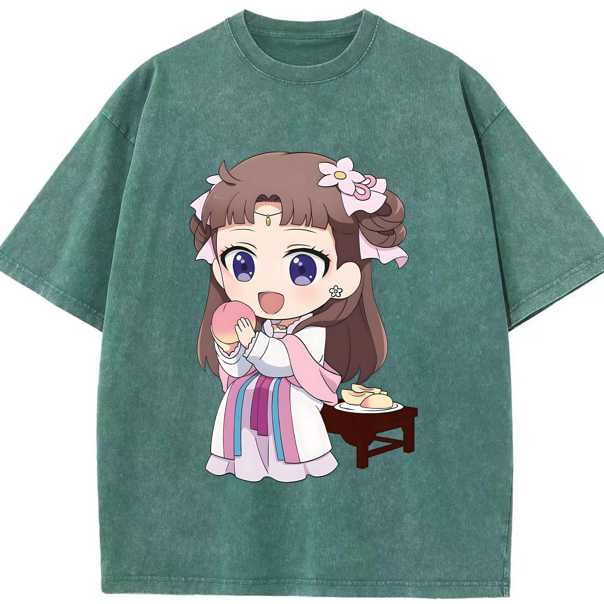 （画像用） 薬屋のひとりごと The Apothecary Diaries 綿100% ヴィンテージ風 半袖Tシャツ（フロントプリント）